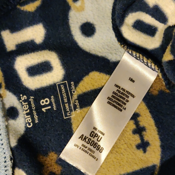 Bundle of 5 Carter's 18-month long sleeves bodysuit.  Sleep and Play. - Picture 7 of 11